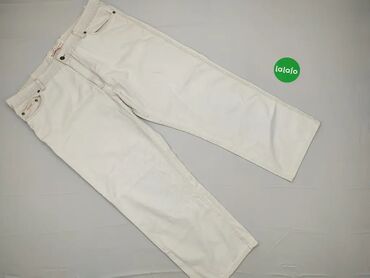 Spodnie: Spodnie, XL (EU 42), wzór - Jednolity kolor, kolor - Beżowy