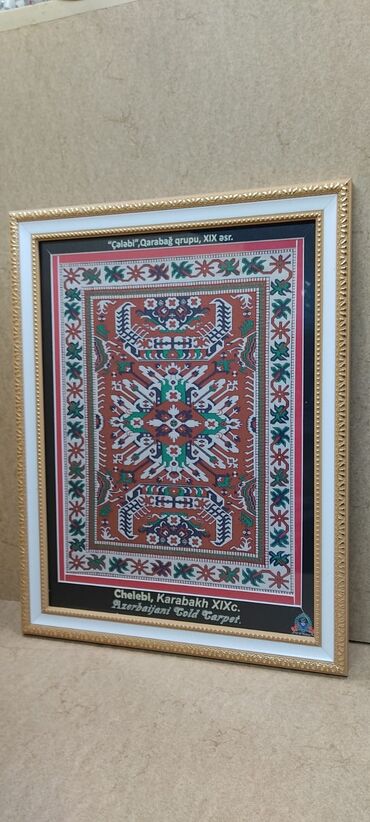 Şəkillər, tablolar: Qarabağin xalça xəri̇təsi̇
ölçüləri 31#39 sm və 59 #50 sm — 12