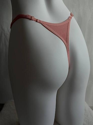 Трусики: Трусы-стринги женские, высокая посадка - Модель: минималистичные — 8