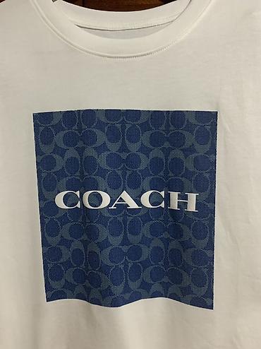 lining s: Футболка COACH с фирменным принтом(ни разу не одевалась ) -размер L - — 3