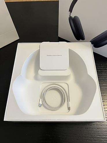 Qulaqcıqlar: Apple Airpods Max Midnight. Tecili satilir. Ideal veziyyetdedir — 2