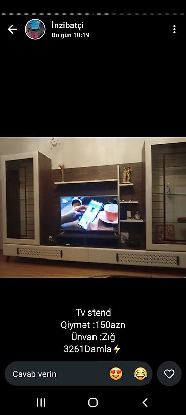 TV altlığı: Mebel və ev əşyaları paketi: 1) TV stend + güzgülü komod (birlikdə) - — 5