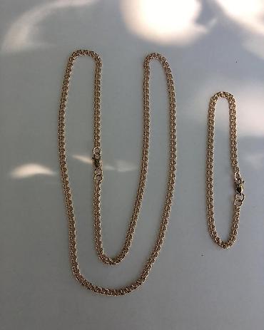 Цепочки: Цепь для бензопилы, Бисмарк, Проба 585, Унисекс, Новый, Ручная работа — 4