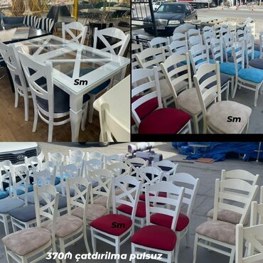 Masa və oturacaq dəstləri: *Bir gün ərzində çatdırılma olunan* ✔️Kuxna üçün stol stul dəsti✨✨ — 4