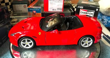 Avtomobil modelləri: Коллекционная модель Ferrari California T Open Red 2014 BBurago Scale — 11