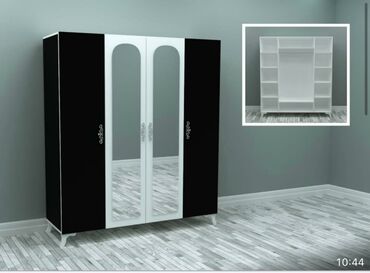 Dolablar: Yeni, Açılan, 4 qapılı Düz dolab, Qarderob, paltar dolabı, Azərbaycan — 4