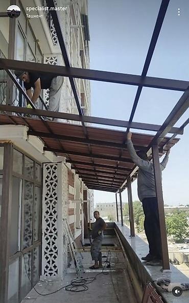 декоративные фасады: Навес, Арочный, Металл, Поликарбонат, Новый, Установка — 7