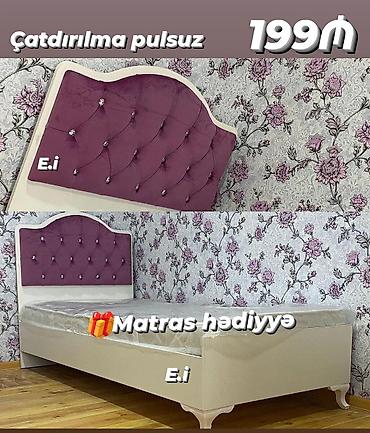 tek stol: - Tək nəfərlik çarpayı - Klassik üslubda, krem rəngli korpus və — 1