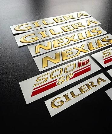cebad cene: Gilera nexus 500ie 3d stikeri zlatni - stik za motore - 2701 📌 opis — 1
