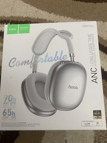 бу чехол: Наушники hoco. W55 Plus — беспроводные полноразмерные с активным — 1