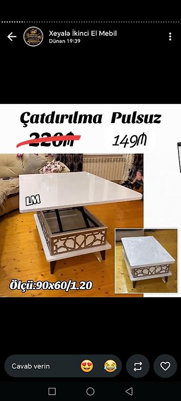 Dördbucaq masa, Transformer, Təkərsiz, Parlaq laminat lalafo.az -da Dördbucaq masa, Transformer, Təkərsiz, Parlaq laminat