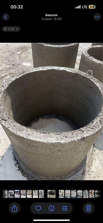 Железобетонные (ЖБИ) кольца для септика: Железобетонное (ЖБИ) кольцо для септика Размер: 150 x 90 x 8 см, Платная установка, В розницу — 3