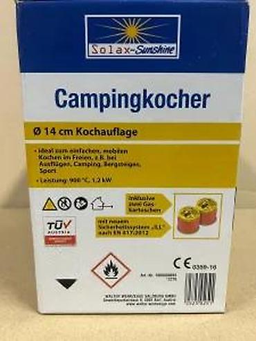 Oprema za kampovanje: Prenosni gasni kamping rešo Solax Sunshine – Campingkocher - Plinski — 14