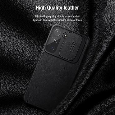 Maske i futrole za telefone: Maska Nillkin Qin Pro za Samsung Galaxy S22 Plus crna. Kataloški broj — 6