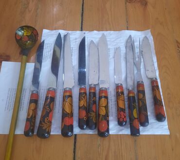 Bıçaqlar: Qədimi pışax dəsti 11 ədəd 30 manata