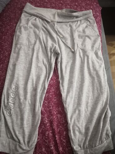 pantalone pamuk polyester: Tricetvrt pantalone xl velicina