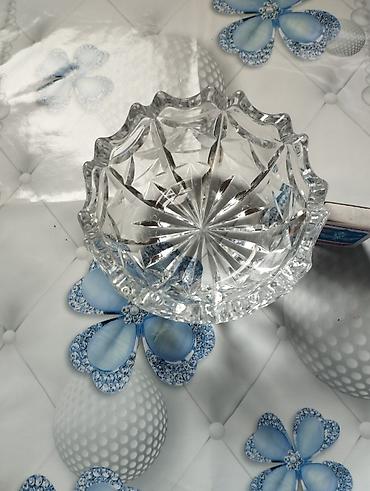 kibrit qutusu: Xrustal şirniyyat qabı - Material: xrustal - Forma: dairəvi kasa — 2