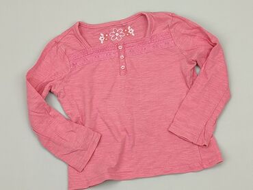bluzka różowa z falbanka: Bluzka, 6-9 m, stan - Dobry