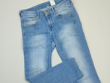 błękitna eleganckie bluzki: Jeans, S (EU 36), condition - Good