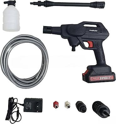 Оборудование для мойки: Batareyalı yüksək təzyiqli yuyucu aparatı "Makute 20V Model — 1