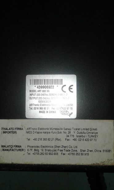 Fasiləsiz enerji təchizatı (UPS): İşlənmiş UPS, 501 - 1000 Vt, Rozetkaların sayı - 1 — 9