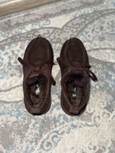 лоферы кожа: Тёплые женские ботинки-лоферы с мехом - Материал верха: замша