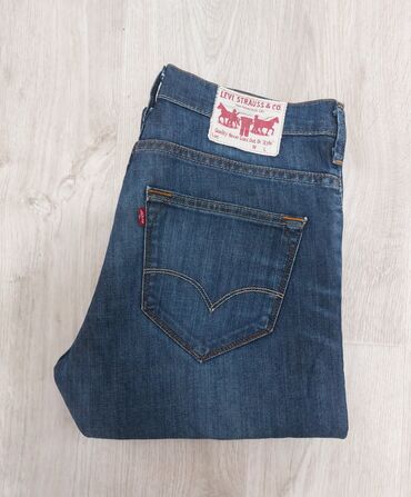 серые джинсы: Мужские джинсы, 2XS (EU 32), LeviS, Б/у, цвет - Синий, Самовывоз