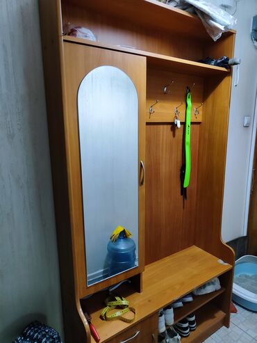 прихожый мебель: Гарнитур для прихожей, ДСП, цвет - Коричневый