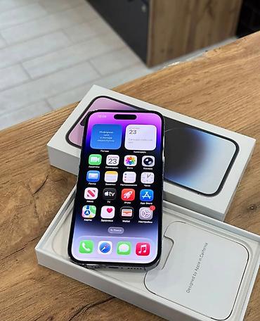 iphone x azerbaycan: IPhone 14 Pro, 256 GB, Deep Purple, Zəmanət, Simsiz şarj, Face ID — 5