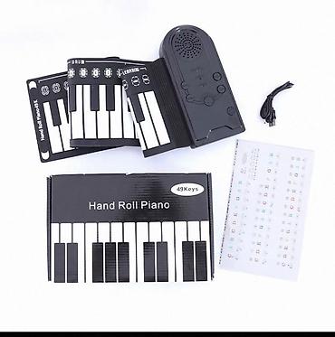 sintizator: Hand Roll Piano – 49 düyməli portativ rulon sintezator - 49 ədəd tam — 1