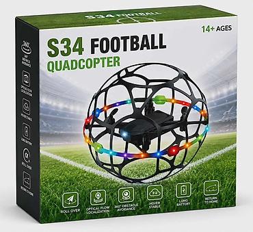 bacac diska statua: S34 Football Quadcopter Dron sa LED Osvetljenjem Atraktivan i zabavan — 5