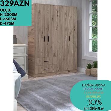 veşilka satışı: Düz dolab, Yataq otağı üçün, Paltar üçün, Açılan, Korpuslu, 4 qapılı — 4