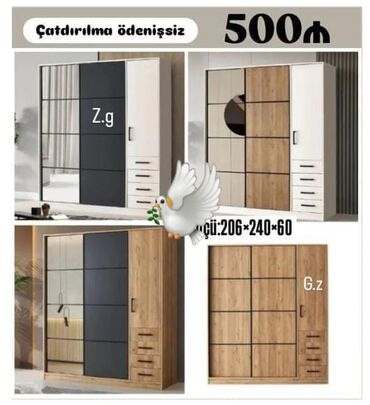 Çarpayılar: Yeni, Açılan, Düz dolab, Qarderob, paltar dolabı