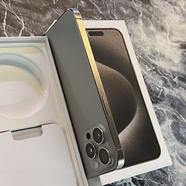 iphone cr: IPhone 15 Pro Max, Б/у, 256 ГБ, Natural Titanium, Чехол, Коробка, 84 % — 2
