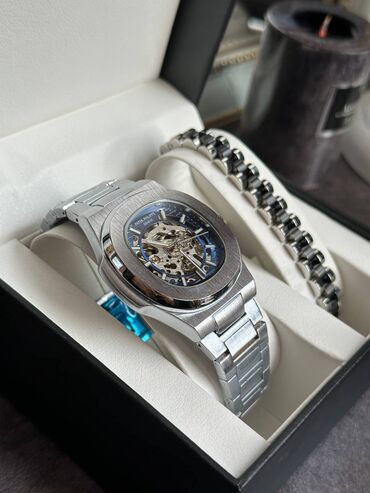 часы наручные мужские с автоподзаводом: Patek philippe lux 😎 идеальный дизайн👌 ✅механика автоподзавод