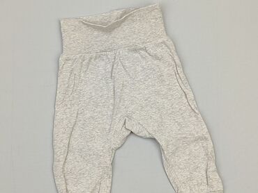 prążkowane legginsy bezowe: Spodnie dresowe, 3-6 m, stan - Dobry