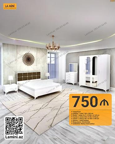 taxt kiravat: LA MINI – Yataq Dəsti Tərkibi və ölçülər: - Çarpayı: 1 ədəd, 160 x — 1
