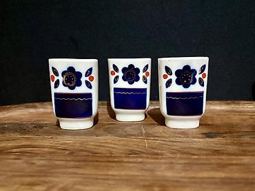 balıq: Vintage sovet dövrü porselen dəstləri – kolleksiya üçün 7 ədəd — 2