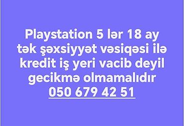 vətən n muhafizə: PlayStation 5 üçün kreditlə əldəetmə imkanı. - 18 aya qədər kredit - — 1