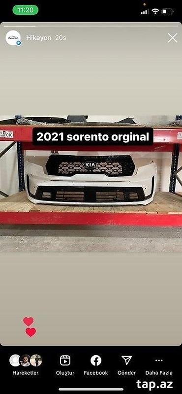 124 bufer: Ön, Kia Sorento, 2021 il — 2