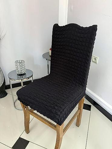 Prekrivači za nameštaj: Prekrivači Za Stolice Plišani Model 6 komada -1700 Dinara — 2