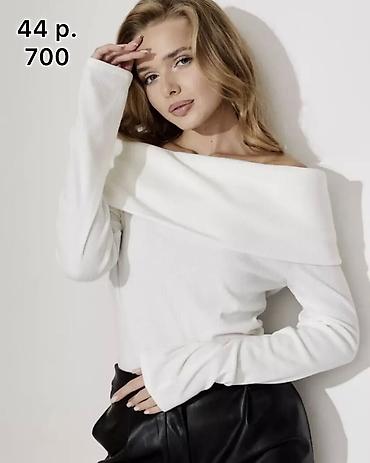 Пиджаки, жакеты: Шёлковый топ под пиджак - 500 сом Чёрный- 44 размер Белый - 48, 52 — 5