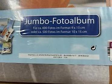 Slike i ramovi: Jumbo foto-album - Kapacitet: približno 600 fotografija formata 9 x — 8