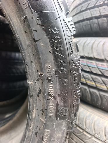 26540 r22 зима: Шины 265 / 40 / R 22, Зимняя шипованная, Б/у, Пара, Внедорожные (АТ/МТ), Франция, Michelin — 3