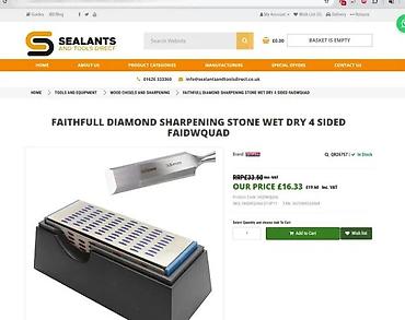 Ostali pribor i dodaci za alate: Diamantni četvorostrani kamen za oštrenje Faithfull (4-Sided Diamond — 12