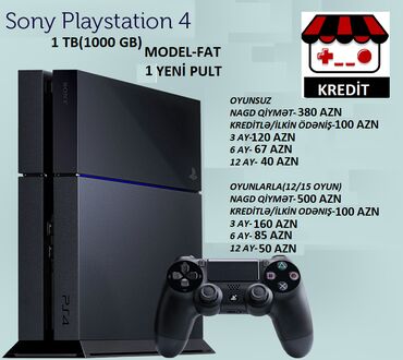 kreditle playstation 4: Playstation 4 Nagd ve kredit Cemi 10 deq erzinde onlayn senedlesme