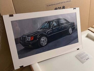 часы картина: Mercedes - Benz 500E. Картина художника и друга из Петербурга
