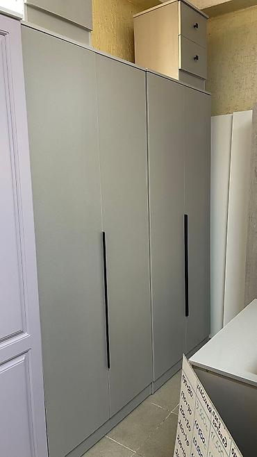 Спальные гарнитуры: Спальный гарнитур, Новый, Двуспальная кровать, Шкаф, Комод, ДСП, Бесплатная доставка, цвет - Серый — 4