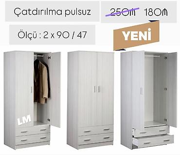 вешалки в коридор: *Çatdırılma+quraşdırılma xidməti şəhər daxili pulsuz* 📌 *İki qapılı — 1