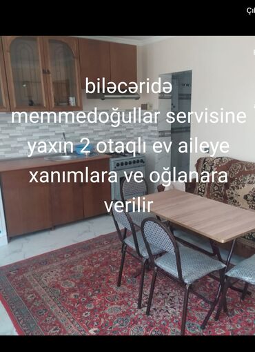 şəkidə 1 otaqlı evlər: 80 м², 2 комнаты, Комби, Газ, Электричество